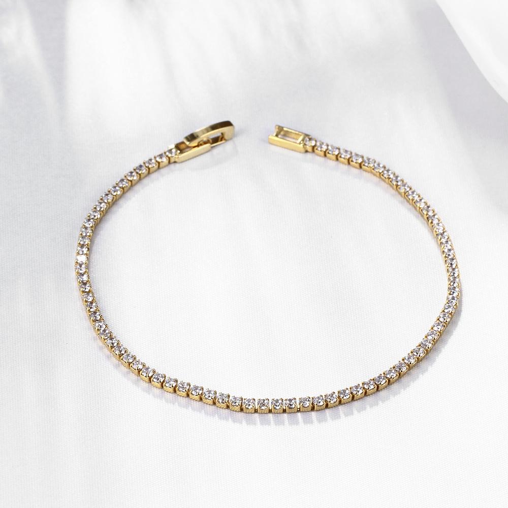 10.00 CT White Topaz Gemstone 3mm Classic Round Tennis Bracelet - Available in 10+ Options