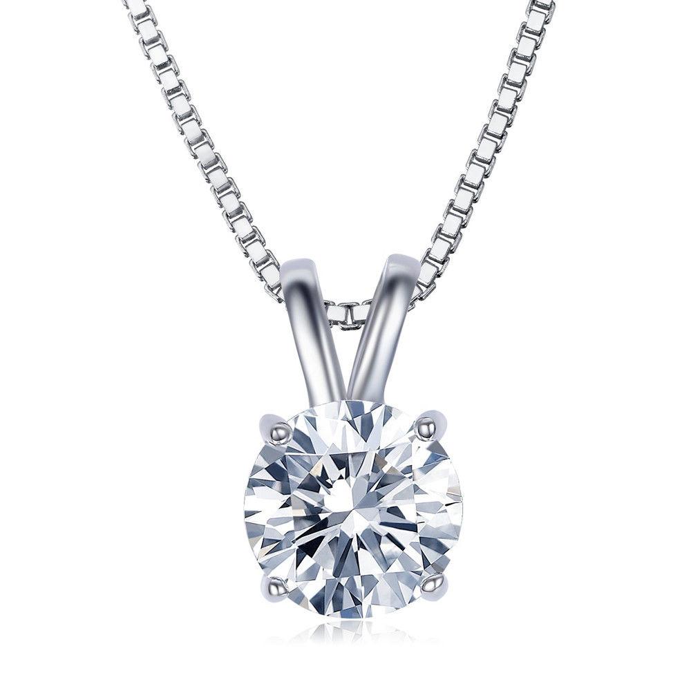10Ct Tennis Bracelet + Halo Earring+ Necklace With Crystals - 5 Piece Set with Luxe Box - 18K White Gold ITALY Design