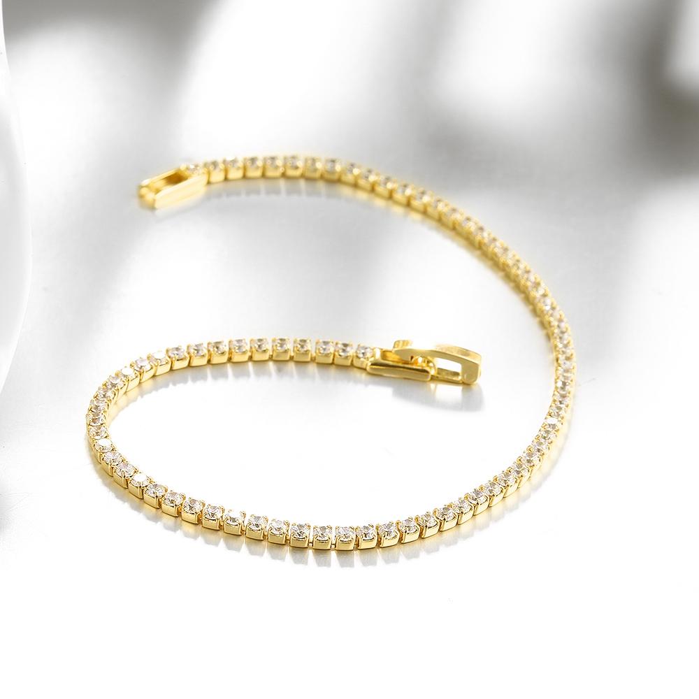 10.00 CT White Topaz Gemstone 3mm Classic Round Tennis Bracelet - Available in 10+ Options