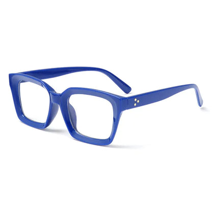 Men Women Fashion Oversized Square Reading Glasses Large Frame Eyeglasses