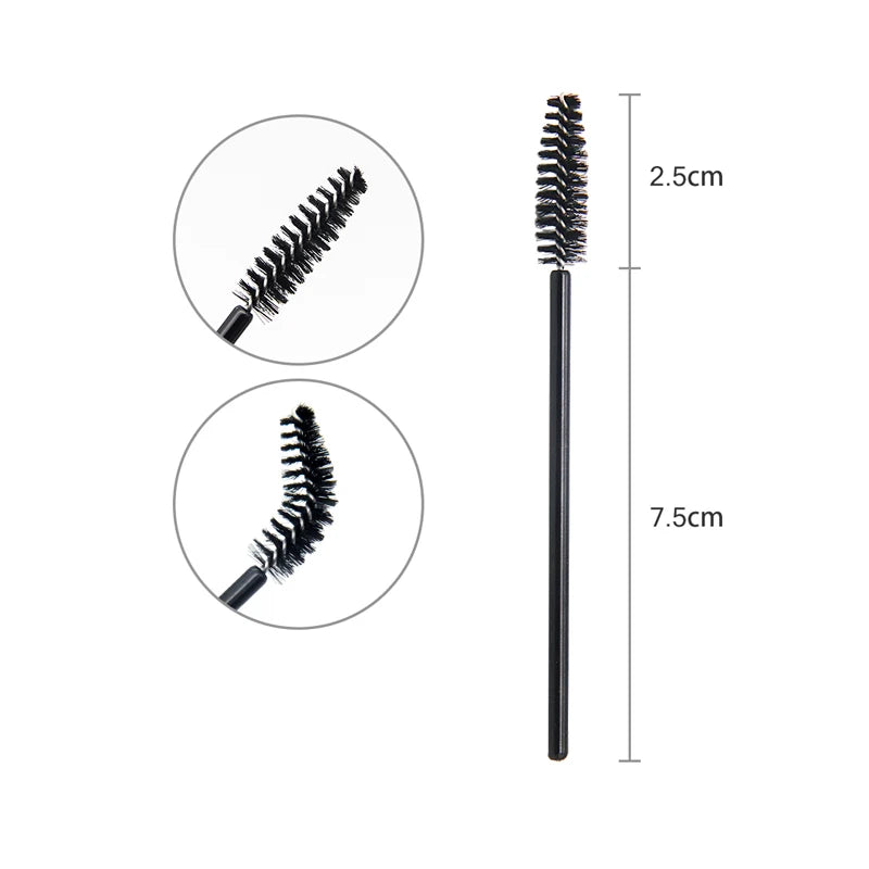 Hotting 5/50pcs Eyelash brush Extension Disposable Eye lashes Make Up Brushes Eyebrow Mascara Wand Applicator flexible can bent