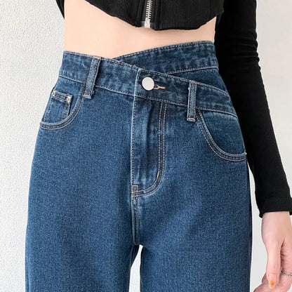 Chic High-Waist Wide Leg Jeans