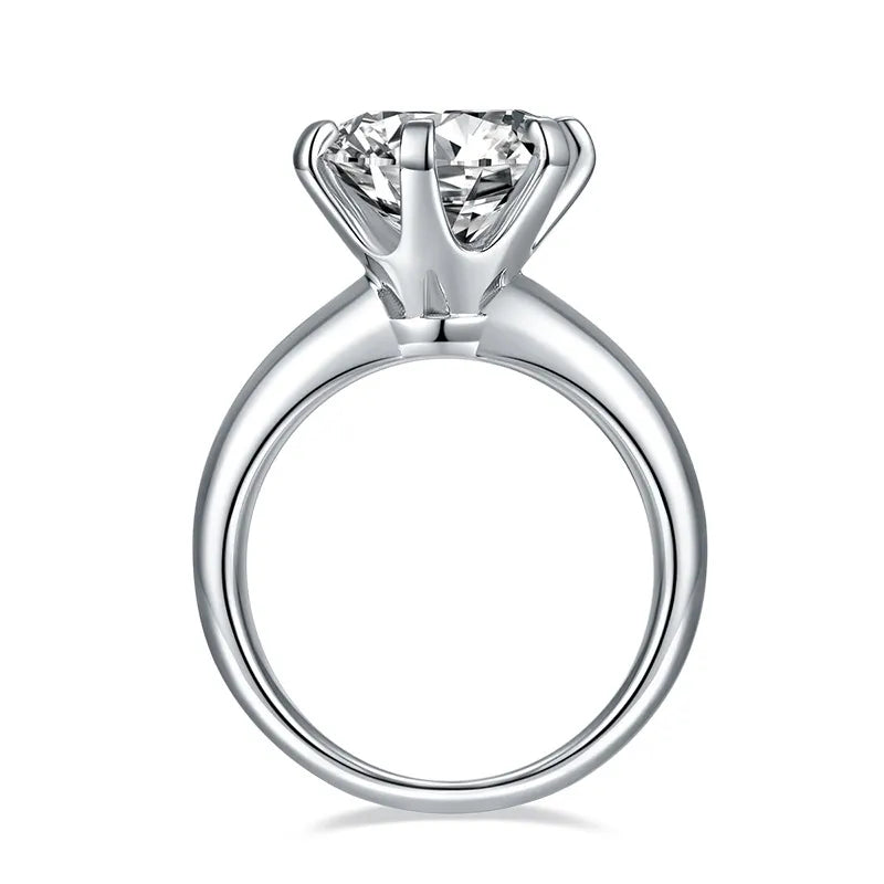 GRA Certified 1-5CT Moissanite Ring VVS1 Lab Diamond Solitaire Ring