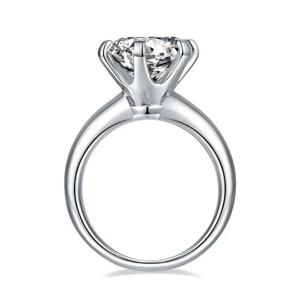 GRA Certified 1-5CT Moissanite Ring VVS1 Lab Diamond Solitaire Ring