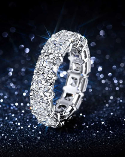 Eternity Band Promise ring 925 Sterling silver Diamond Engagement Rings