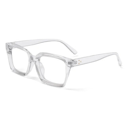 Men Women Fashion Oversized Square Reading Glasses Large Frame Eyeglasses