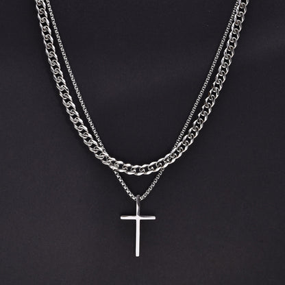 Vnox Mens Cross Necklaces