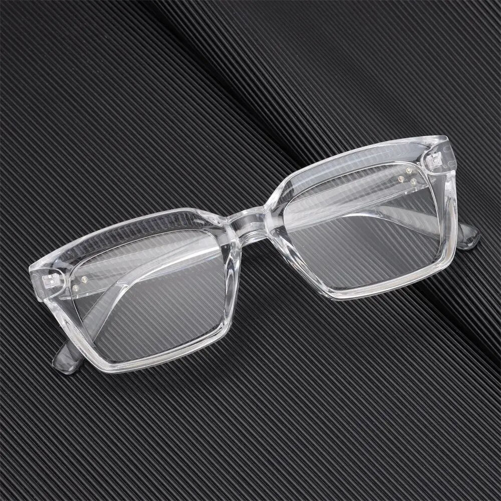 Men Women Fashion Oversized Square Reading Glasses Large Frame Eyeglasses