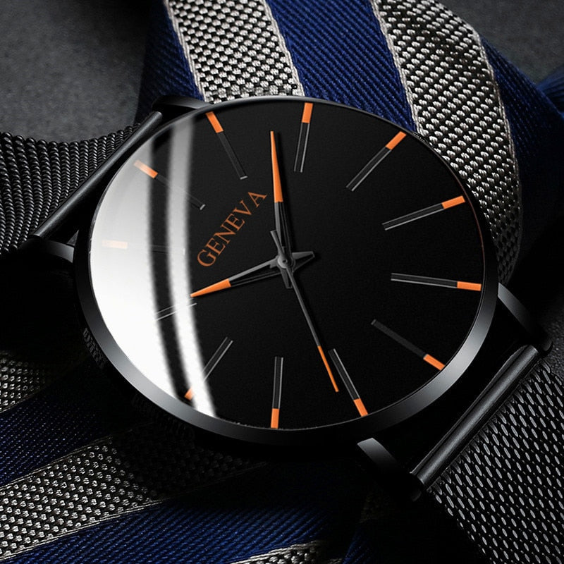 Minimalist Stainless Steel Mens Watch