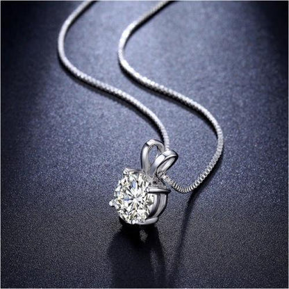 10Ct Tennis Bracelet + Halo Earring+ Necklace With  Crystals - 5 Piece Set with Luxe Box - 18K White Gold ITALY Design